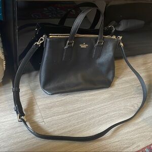Kate Spade Cameron Street Lucie Black Leather Crossbody Handbag